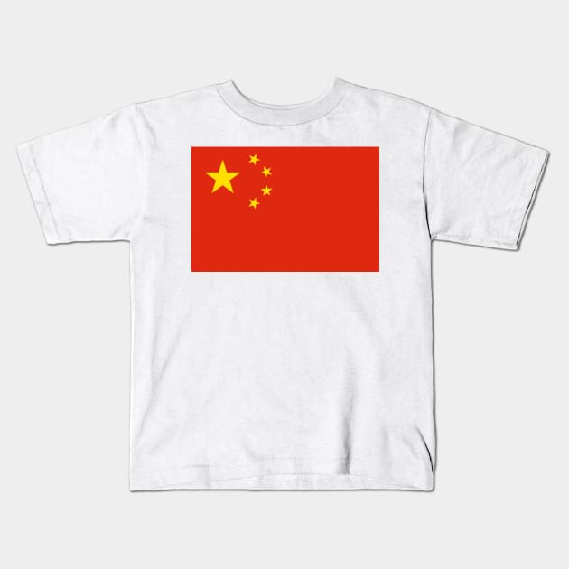 China National Flag Kids T-Shirt by Culture-Factory